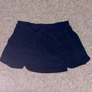 Lululemon Navy Pace-Rival Mid-Rise Skirt 12’’ size 6